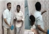 Telangana-minister-cleans-dirty-toilet-during-surprise-