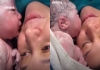 Newborn-kisses-mother-viral-video
