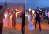 Burning-wedding-entry-viral-video