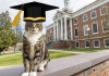 Vermont State University Cat get Litterature Graduate 
