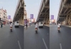 Husband-attacked-by-wife-with-sandal-on-bike-lucknow