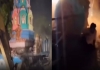 Chandauli-temple-demolition-dome-collapse-video