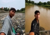 Young man Clean river in madhya pradesh 