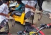 Coimbatore Lake Flood Water on Roadside Peoples Capturing Fish 