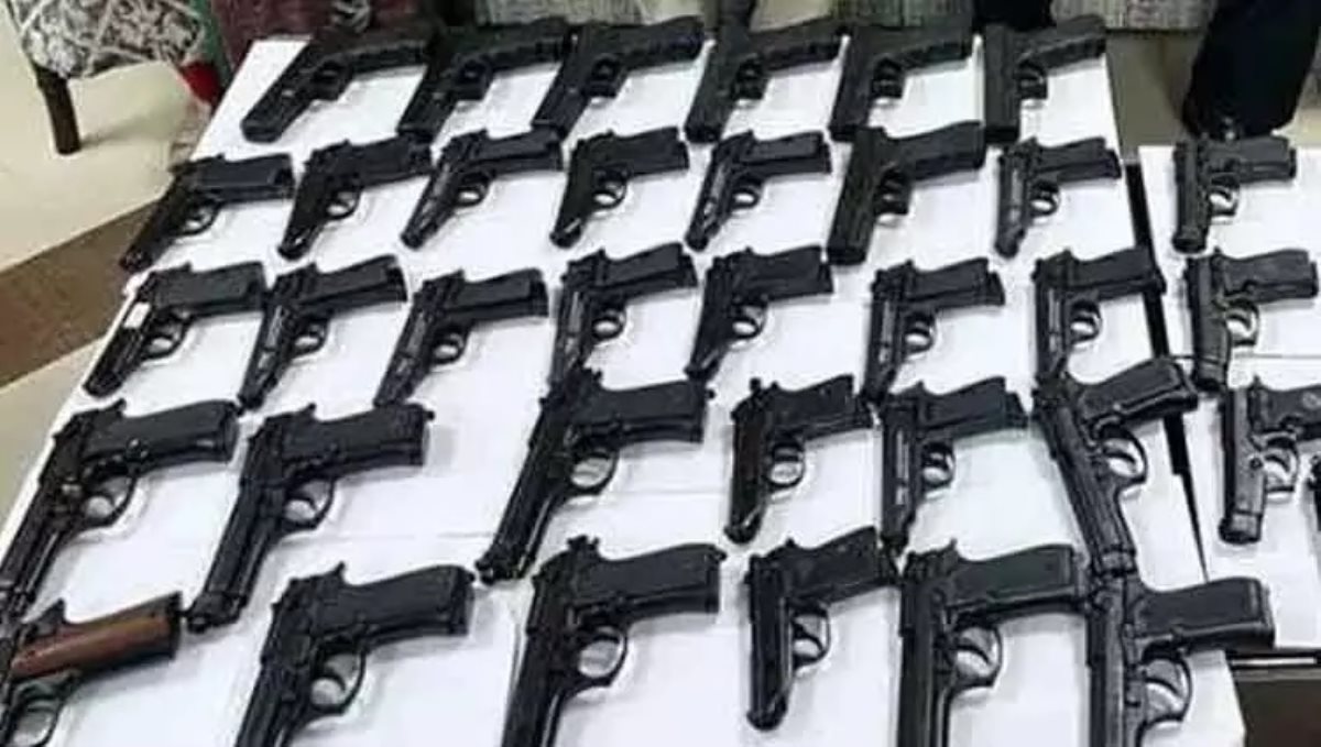 The couple smuggled 45 pistols from Vietnam 