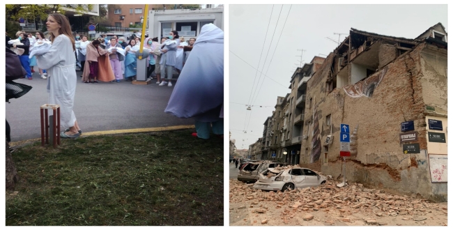 Earth quake in Croatia ahead of corono