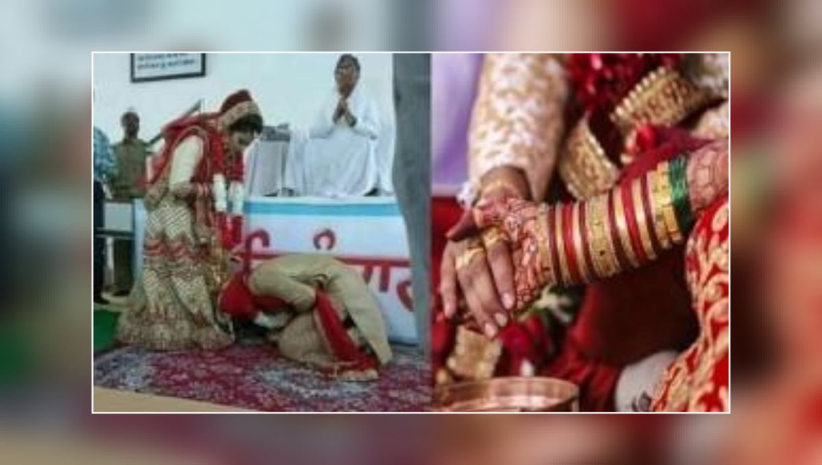 groom-touching-the-brides-leg-wedding