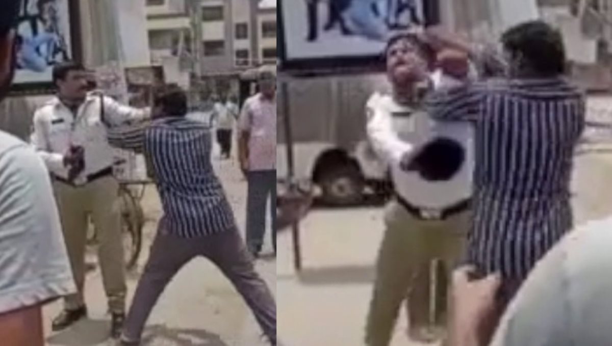 men-attacking-a-traffic-police-in-andhra