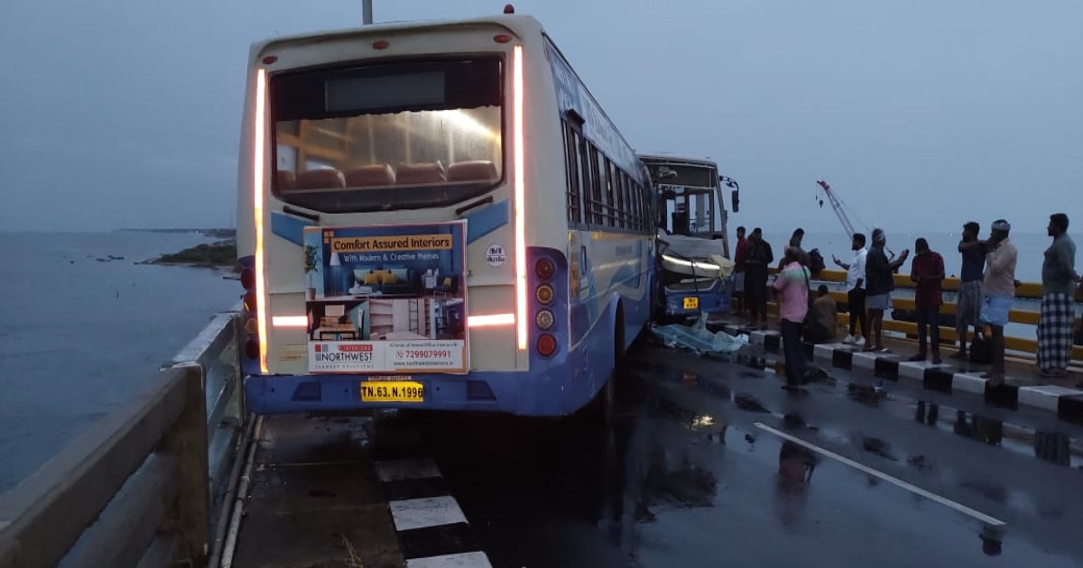 Ramesvaram pamban accident 20 injury