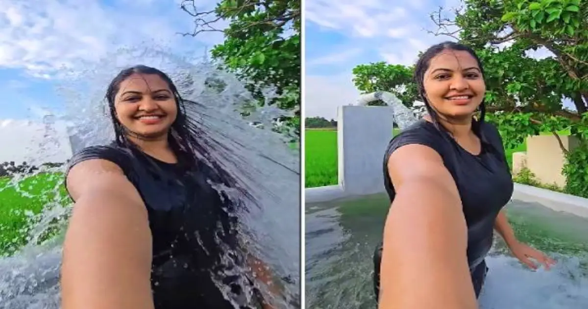 என்னம்மா இப்படியெல்லாம் செய்ற!  நீச்சல் குளத்தில் இருந்து வீடியோ வெளியிட்ட ரக்ஷிதா மகாலட்சுமி! வைரலாகும் குளுகுளு கும்மால வீடியோ.,.