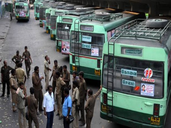 bus auto strike against central govt decision