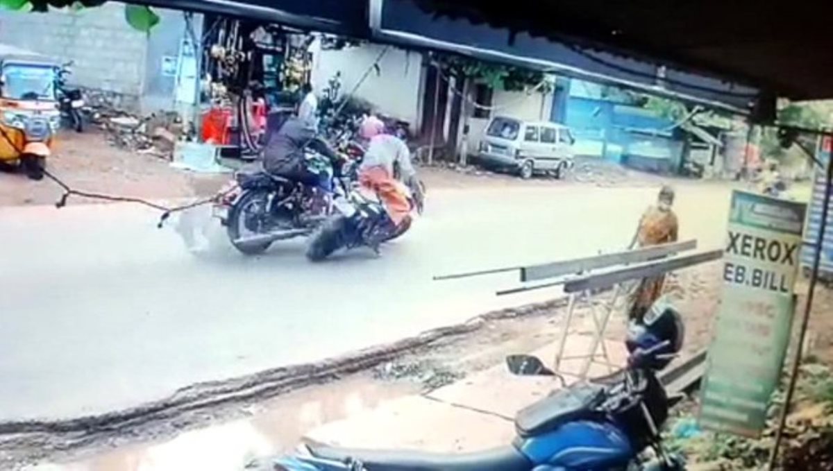 Kanyakumai bike accident viral video