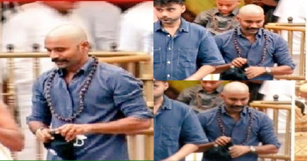 actor-dhanush-hair-cut-tirupati-temple