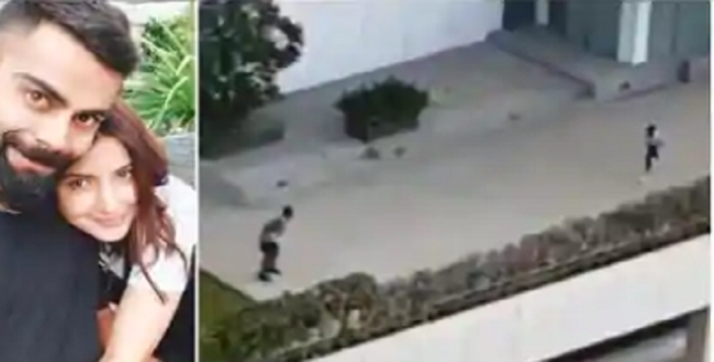 Virat Kholi playing cricket with wife video goes viral