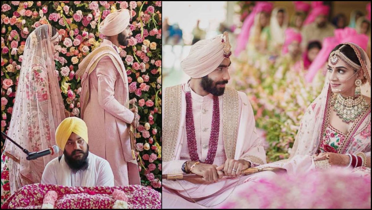 Bumrah sanjana marriage photos goes viral