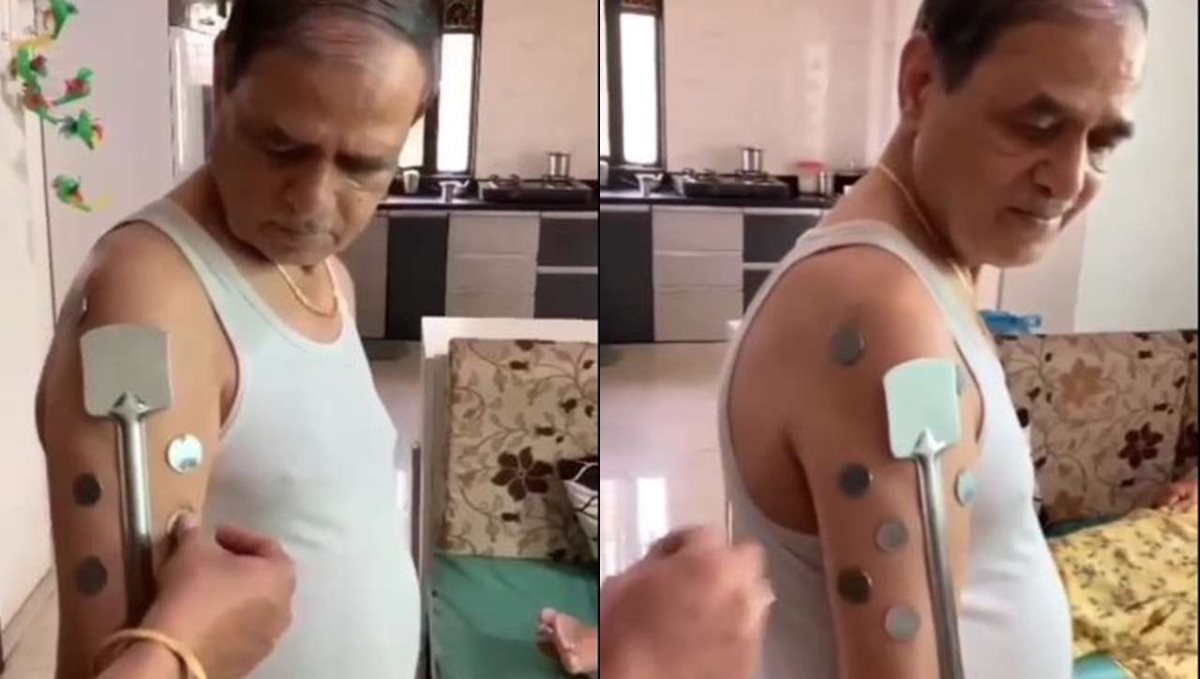 Maharashtra man got magnet power after taking corona vaccine