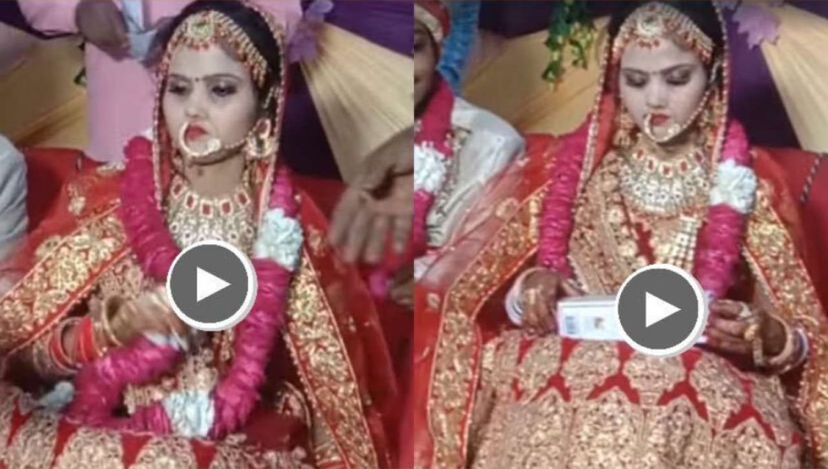 Bride throw gift on marriage stage viral video