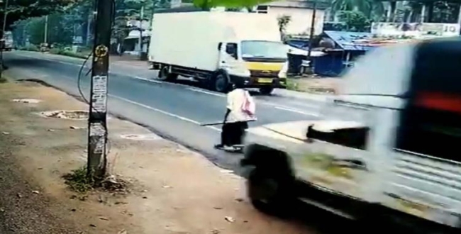 Kerala man chilling escape caught on video goes viral