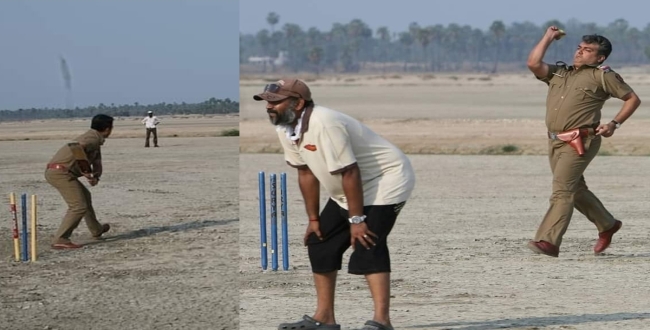 ajith-playing-cricket-at-mangaththa-shooting-spot