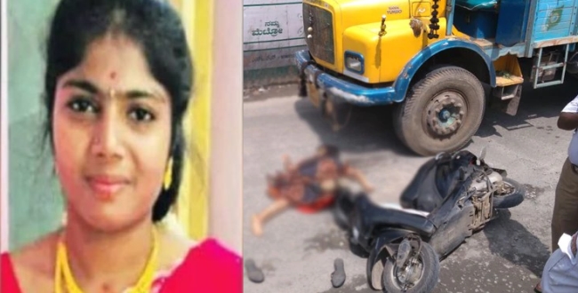 Chennai young girl dead in road accident