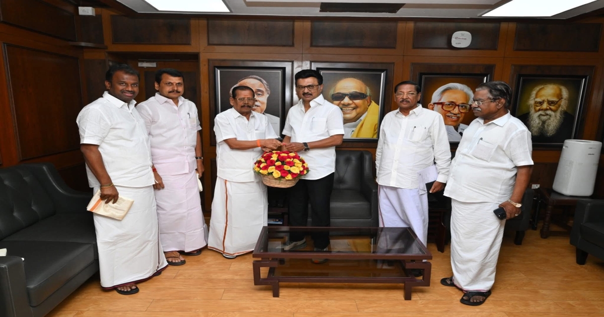 Former AIADMK MLA Chinnasamy Joins DMK in Presence of Tamil Nadu CM MK Stalin