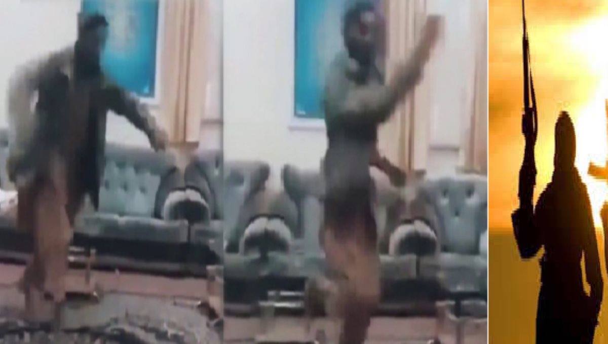 taliban fighter dance video