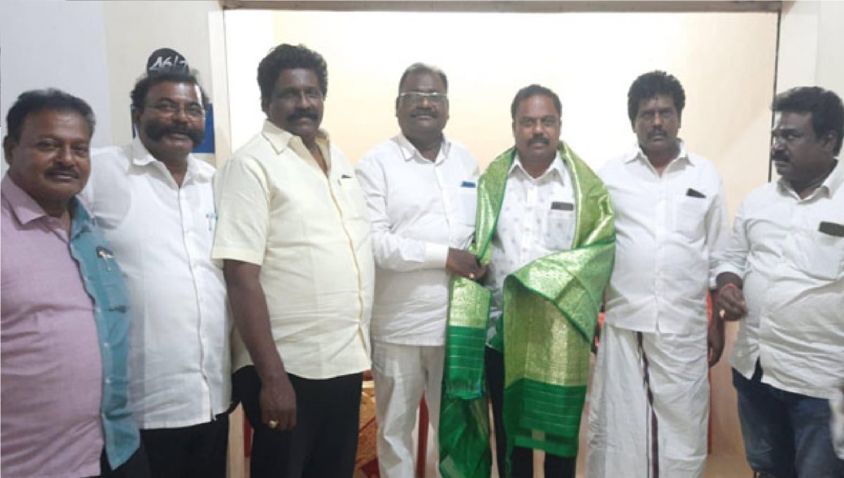 AIADMK Local Body Election Candidate Joins DMK in Ambur 