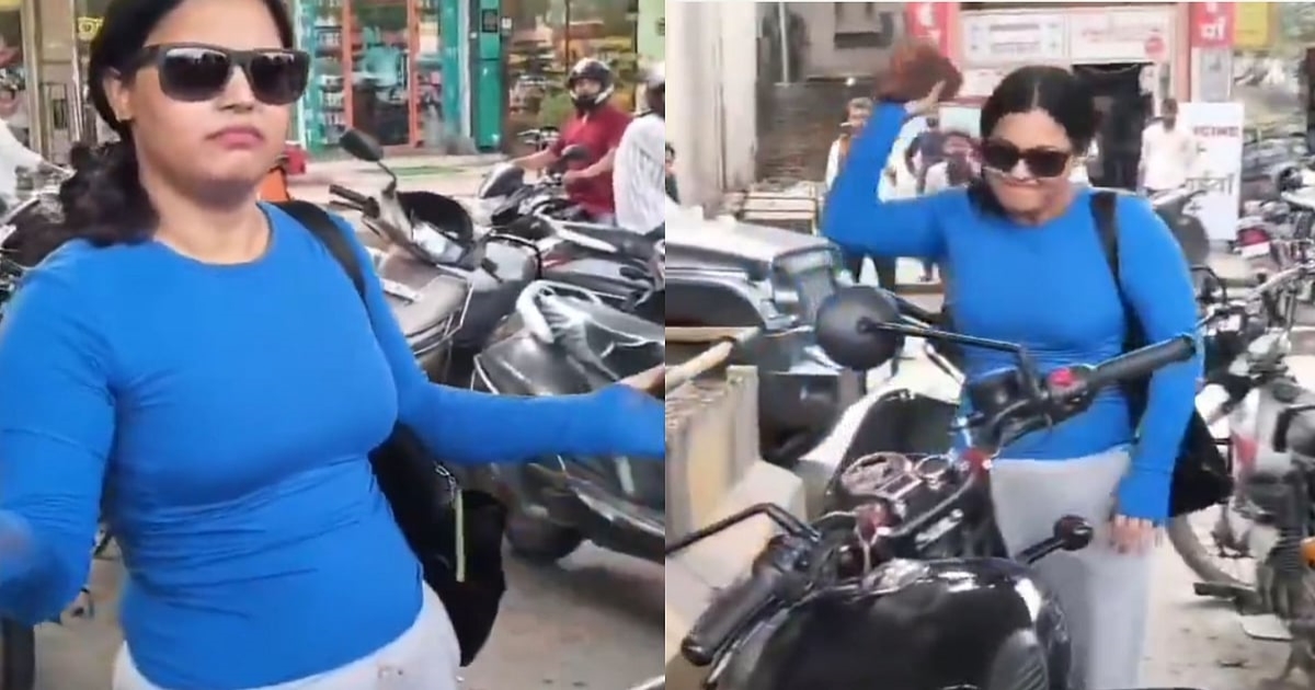 jaipur-road-rage-woman-attacks-bike-viral-video