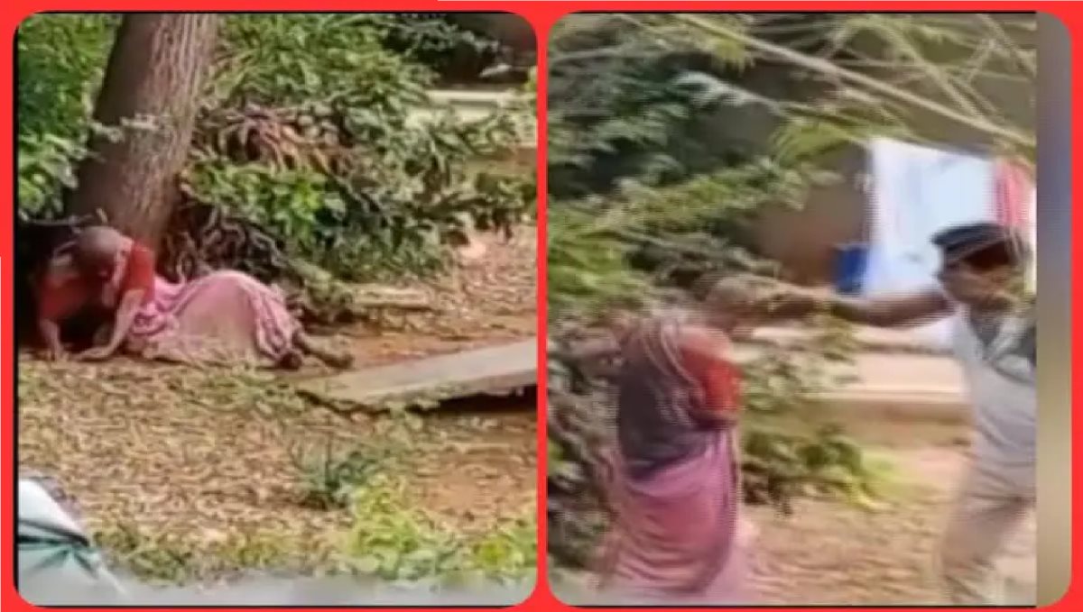 Andra Pradesh Gundur Mother Attacks by Son Video Goes Viral Official Warn Son 