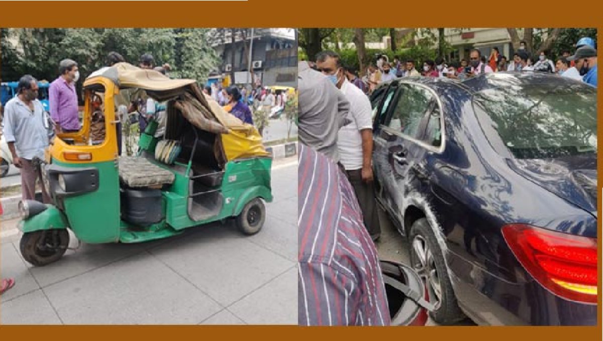 Karnataka Bangalore Benz Car Makes Accident 1 Died 6 More Injured 