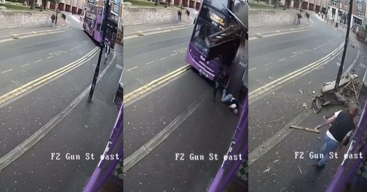 UK Man who got hit by a bus and immediately went back to the pub Old Video Trending Now 