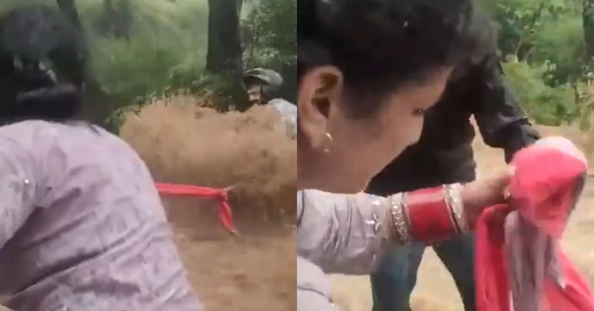 himachal-flood-bike-rider-rescue-by-newlywed