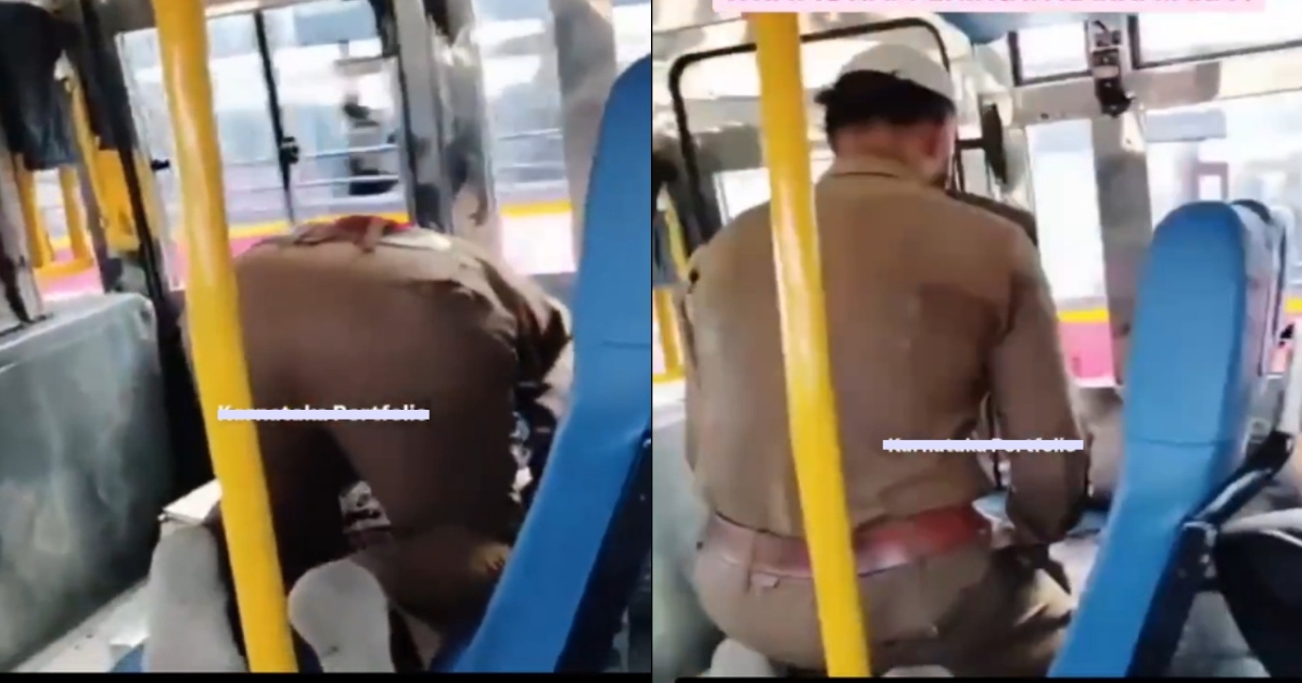 ksrtc-bus-driver-prayer-controversy-karnataka