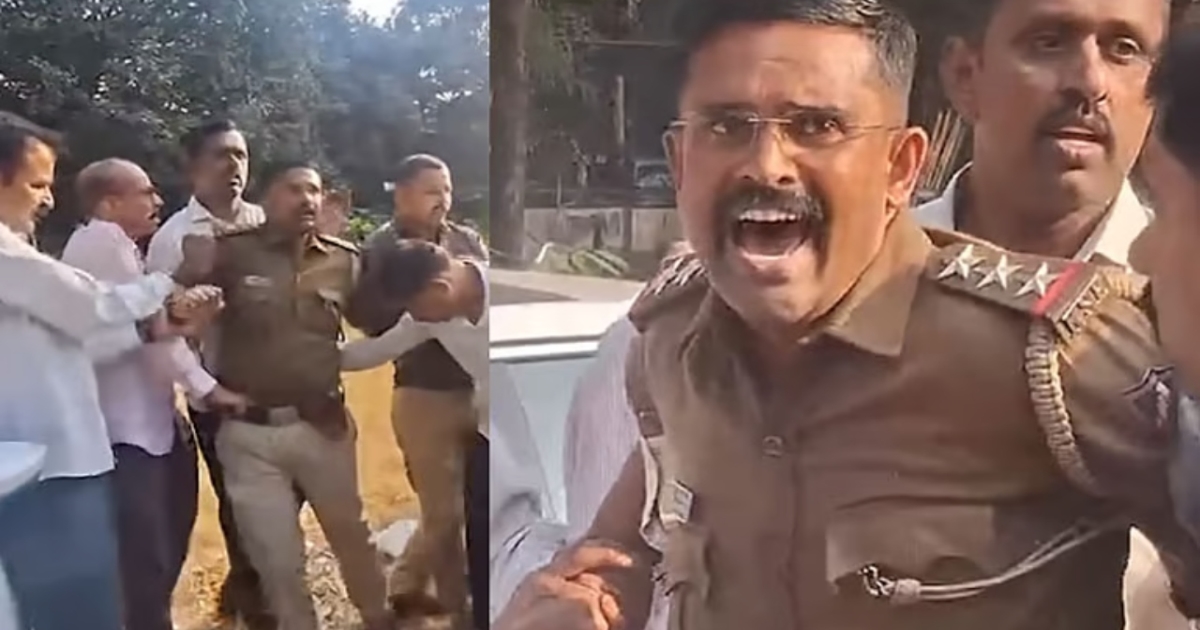 bengaluru-police-inspector-bribery-arrest-viral-video