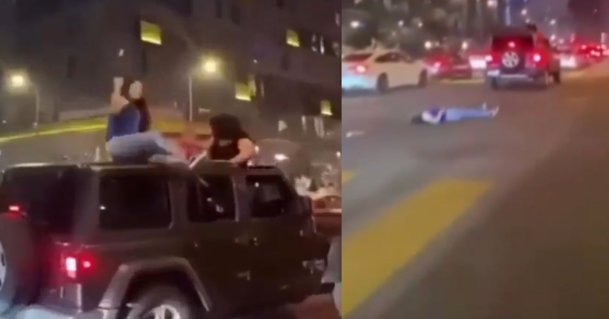woman-falls-from-thar-car-roof-drunken-stunt-video
