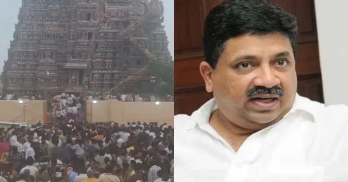 madurai-meenakshi-temple-kumbabishekam-ptr-criticism
