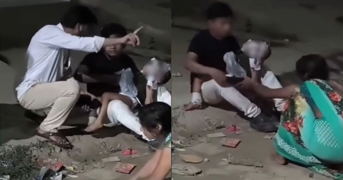 up-government-hospital-child-treatment-footpath-video
