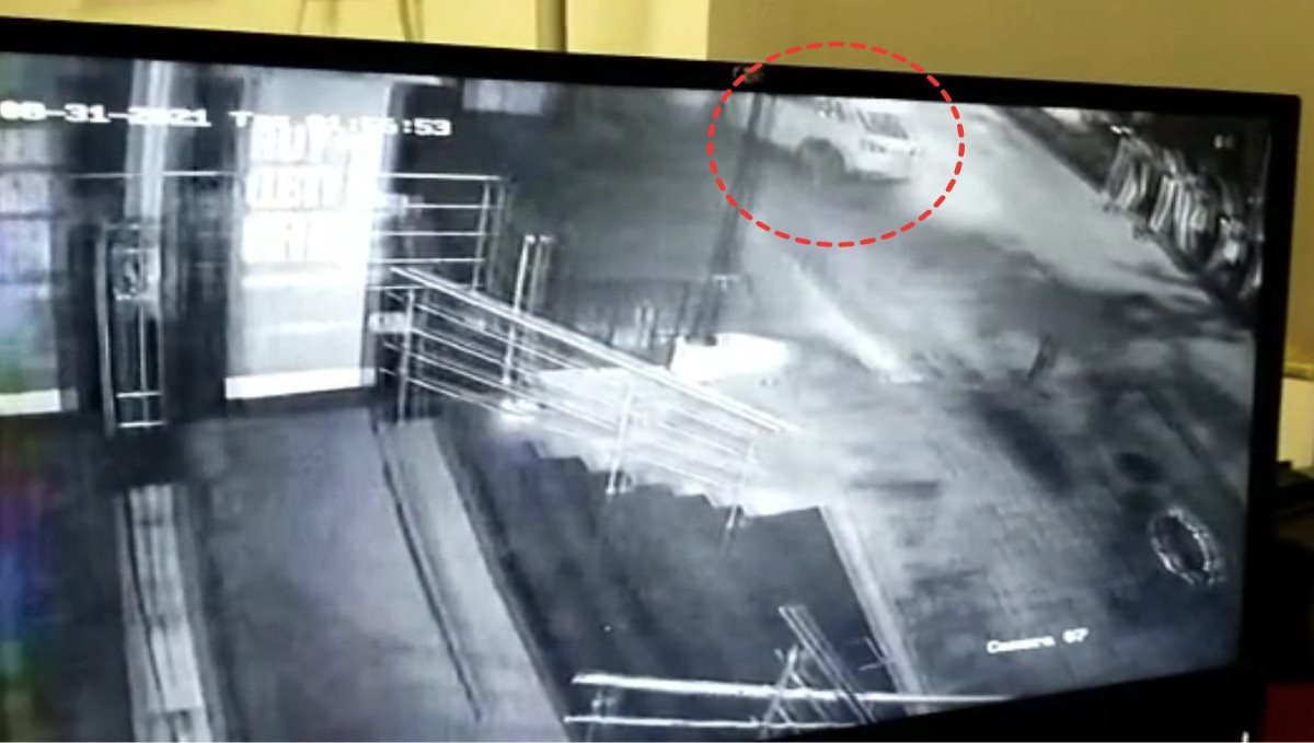 DMK MLA Praksh son car accident cctv video