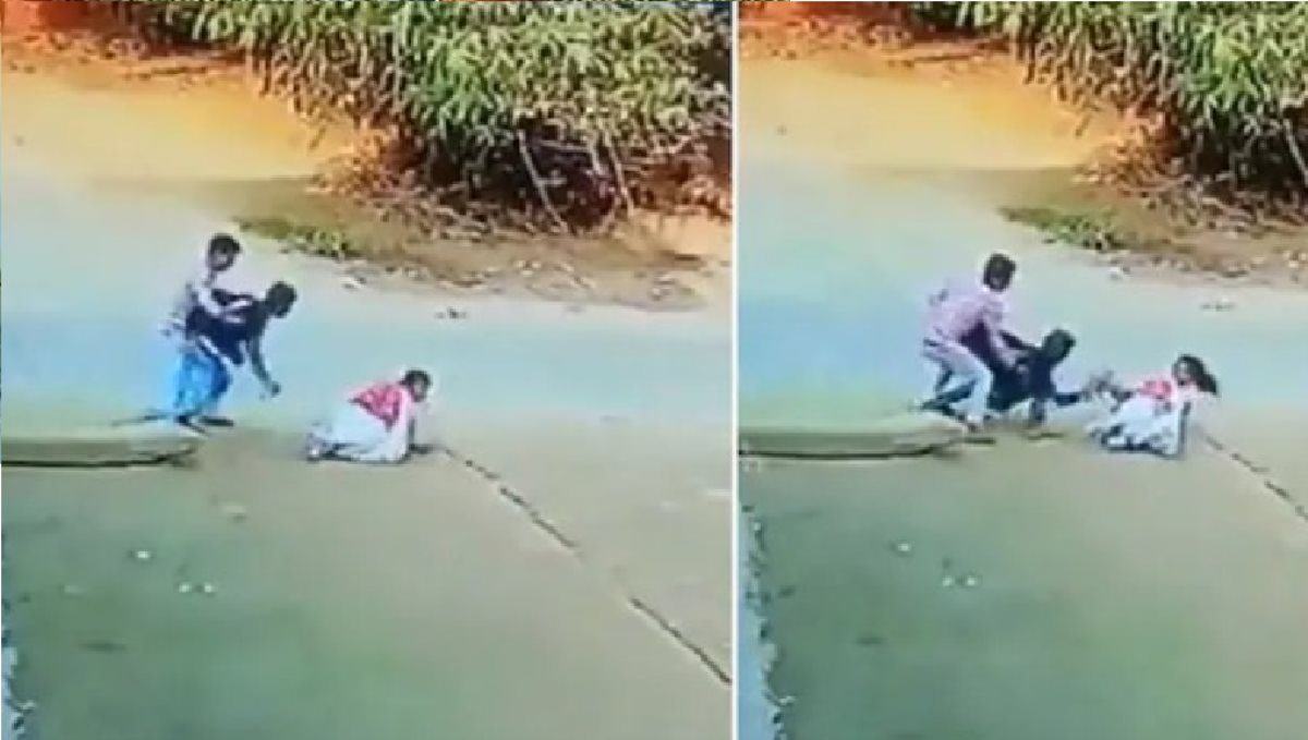 Bihar Gopalganj District 8 th Class School Girl Murder Attempt Shocking CCTV Footage 