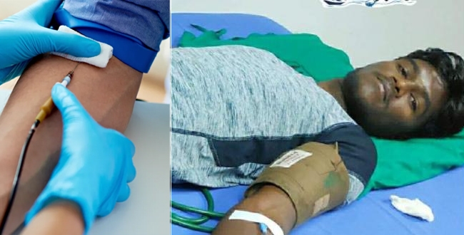 Young boy donated blood at midnight to save pregnant women