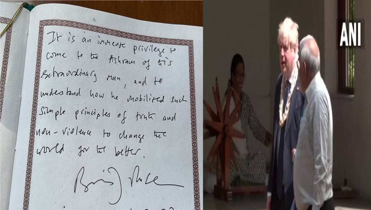 England President Boris Johnson Writes Mahatma Gandhi 