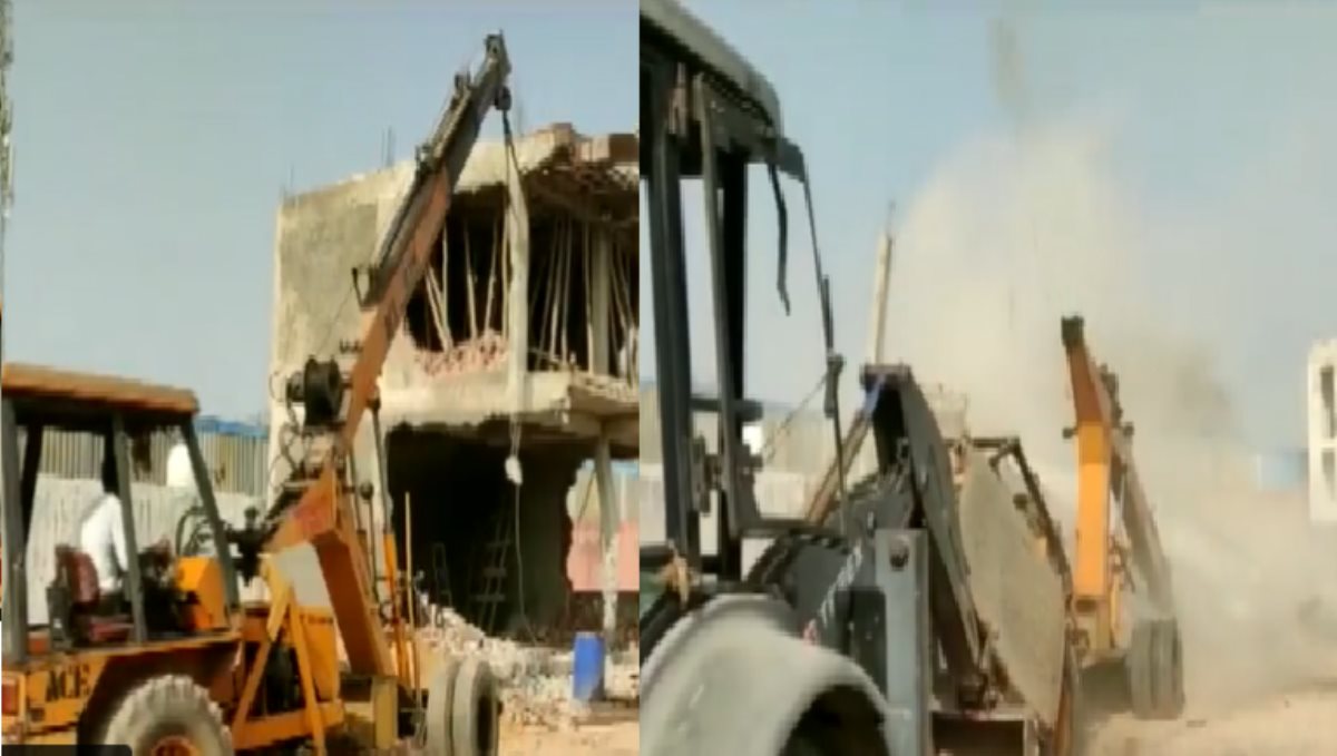 Rajasthan Building Demolish Action Accident Driver Govt Injured 