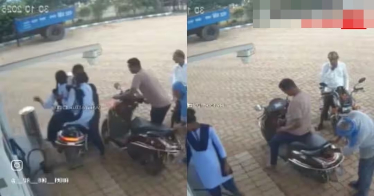 school-girls-scooty-petrol-bunk-accident-video