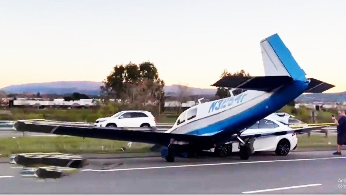 filght and car accident in US