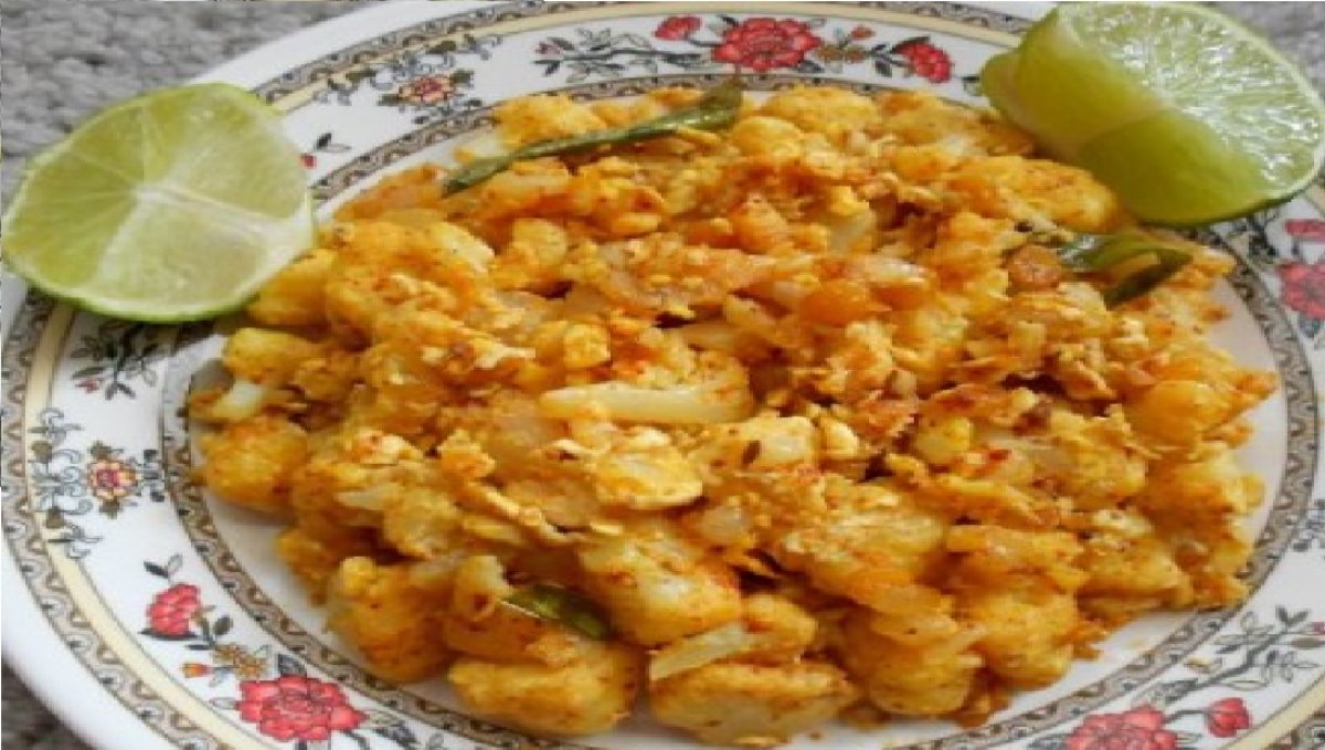 How to Prepare Cauliflower Egg Podimass Tamil 