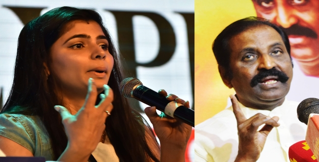 Chinmayi requests cm take action against Vairamuthu 