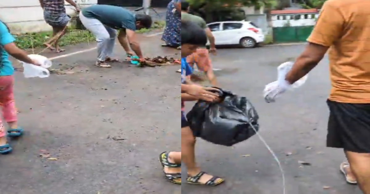 Don't wait for the Chennai Corporation  to come & clean the roads during the flood.