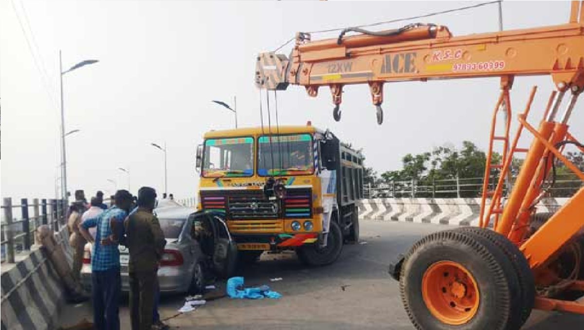 Coimbatore New Married Man and his Mother Died Accident on Spot