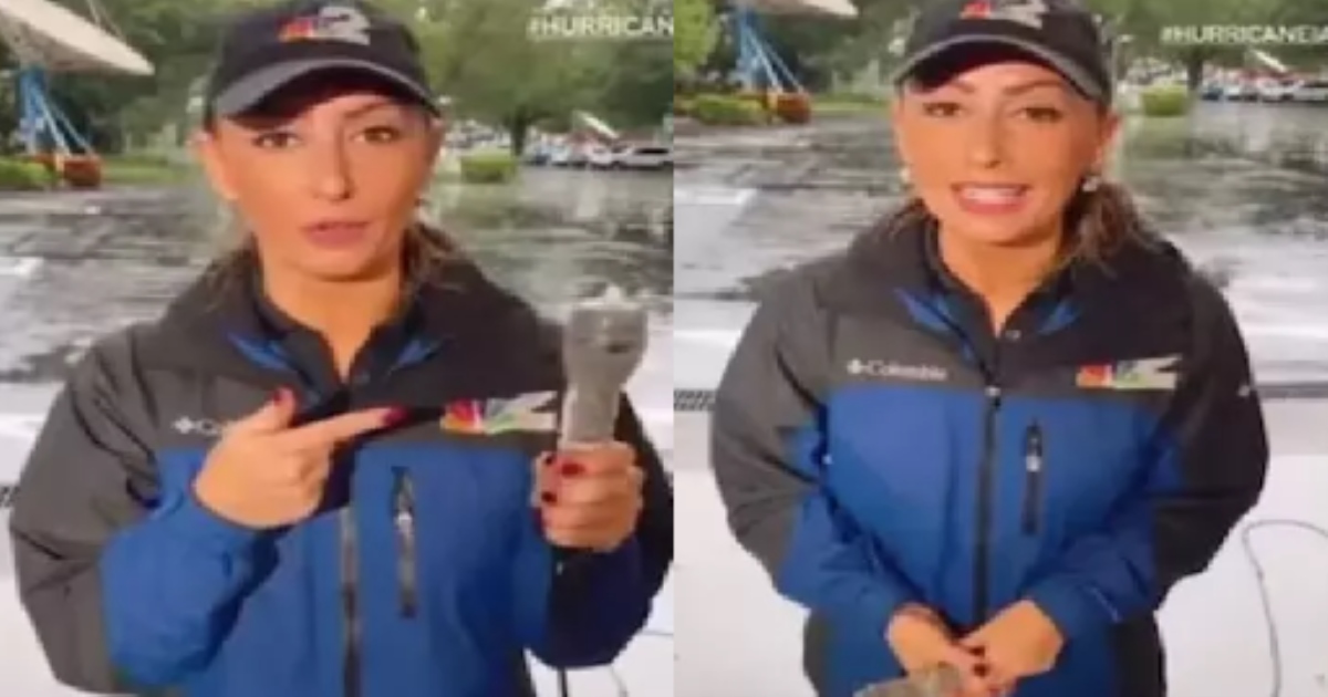 America NBC Reporter Condom Used to Save Microphone form Water 