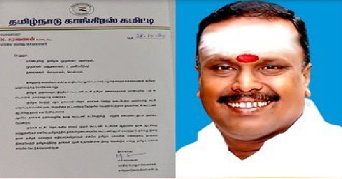 TN Congress Saravanan Letter to CM Stalin on Participation in Governance